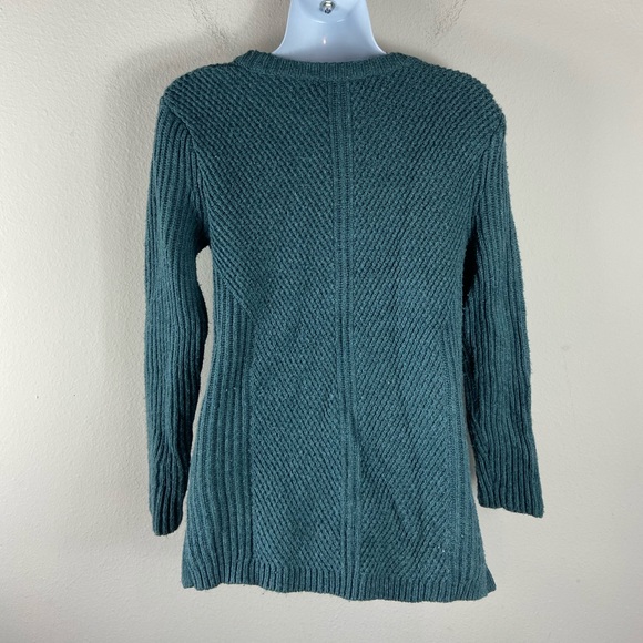 3/$20 Madewell Hexcomb Texured Heather Spruce Knit - Picture 3 of 5